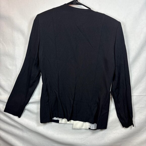 John Roberts Womens Black & White Checkered Jacket Size M - Picture 6 of 8